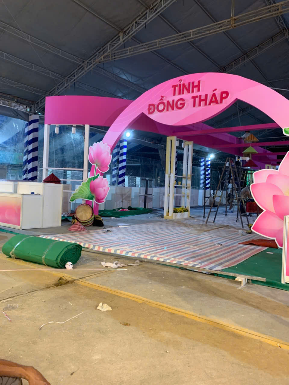 thiết kế booth 3D trước khi thi công tại Vũng Tàu