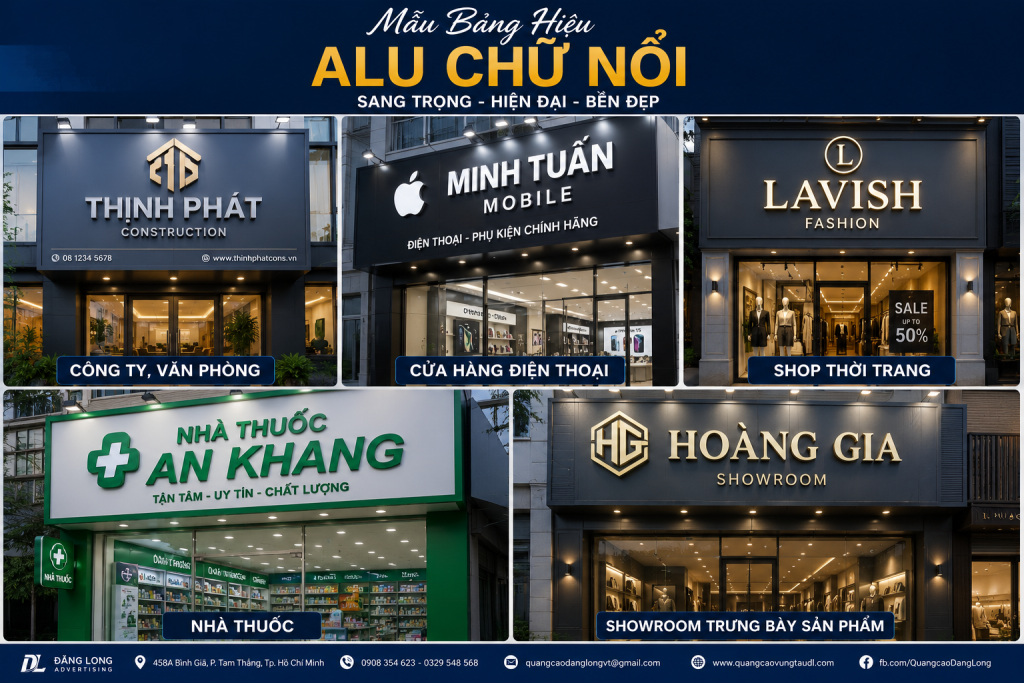 Các loại bảng hiệu quảng cáo phổ biến hiện nay