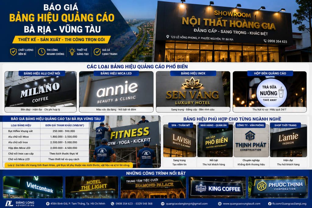 CÁC MẪU BẢNG HIỆU ĐẸP