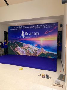 Thi công backdrop sự kiện Beacon Shines chuyên nghiệp tại Vũng Tàu do Đăng Long Quảng Cáo thực hiện